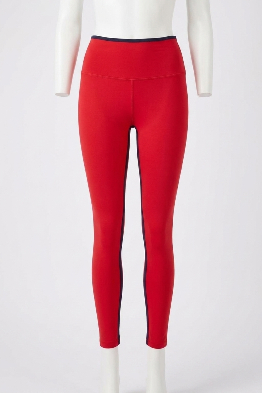NEW SPLITS59 easton rigor high waist 7/8 leggings in pirate red/indigo
